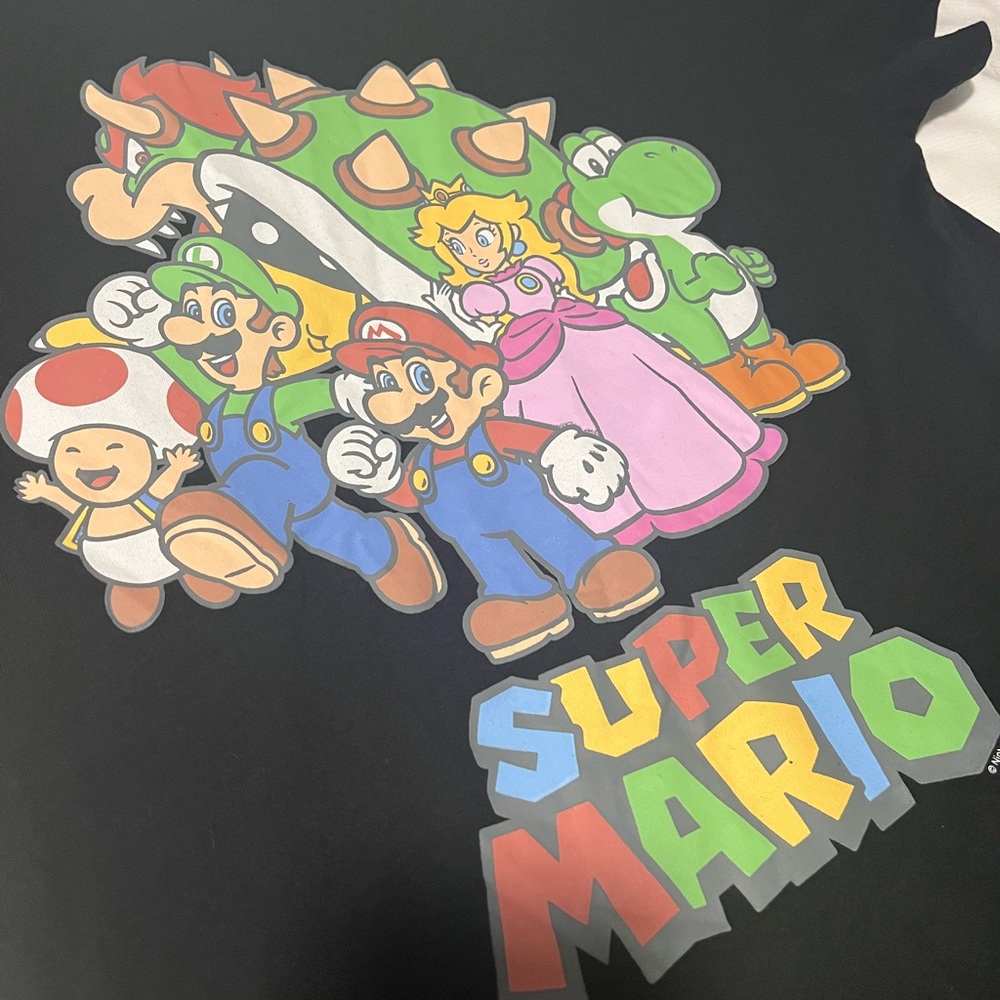 Super Mario Epic Universe Black T-Shirt, worn once - Picture 2 of 3
